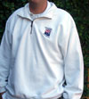Sweatshirts - White Long Sleeve with ¼ Zipper with Arizona Swimming logo